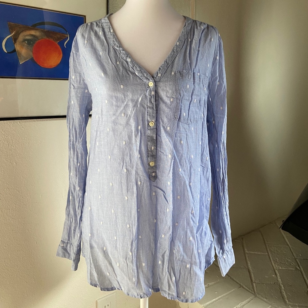 Blue Old Navy Tunic Blouse
